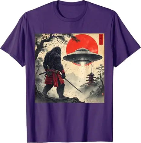 Samurai Bigfoot Japanese UFO Vintage Graphic Tee