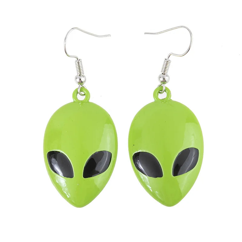 1 Piece UFO Planet Alien Rocket Keychain