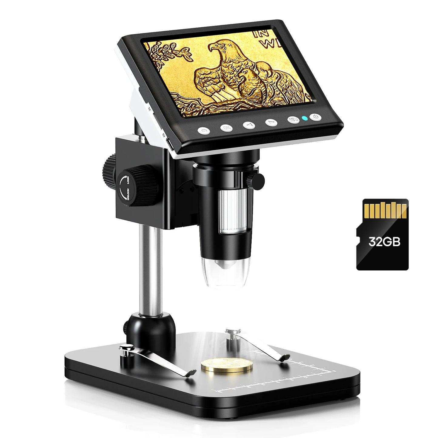 Digital Microscope 1000X Coin Microscope 1080P
