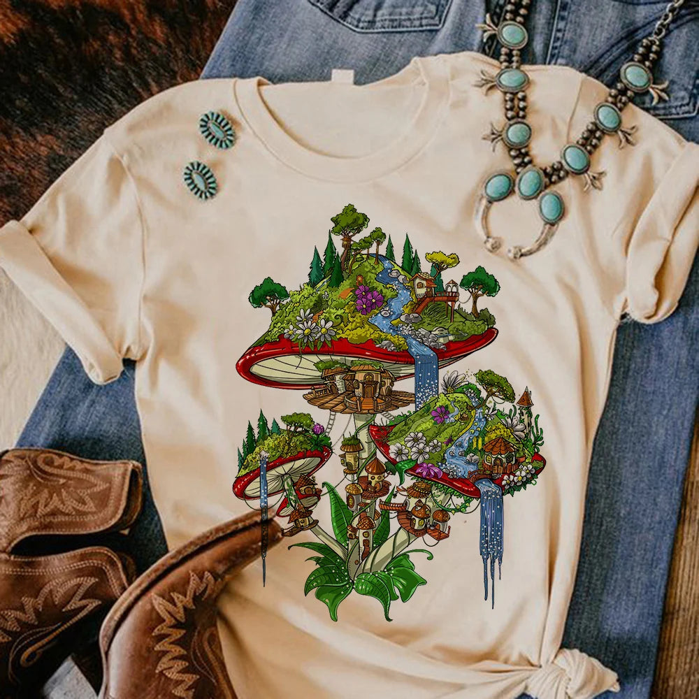 Magic Mushrooms Alien Psychedelic Shirt