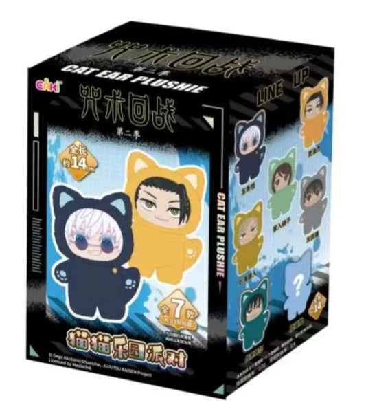 Original BANDAI Jujutsu Kaisen 2 Cat Ear Plushie Series Blind Box