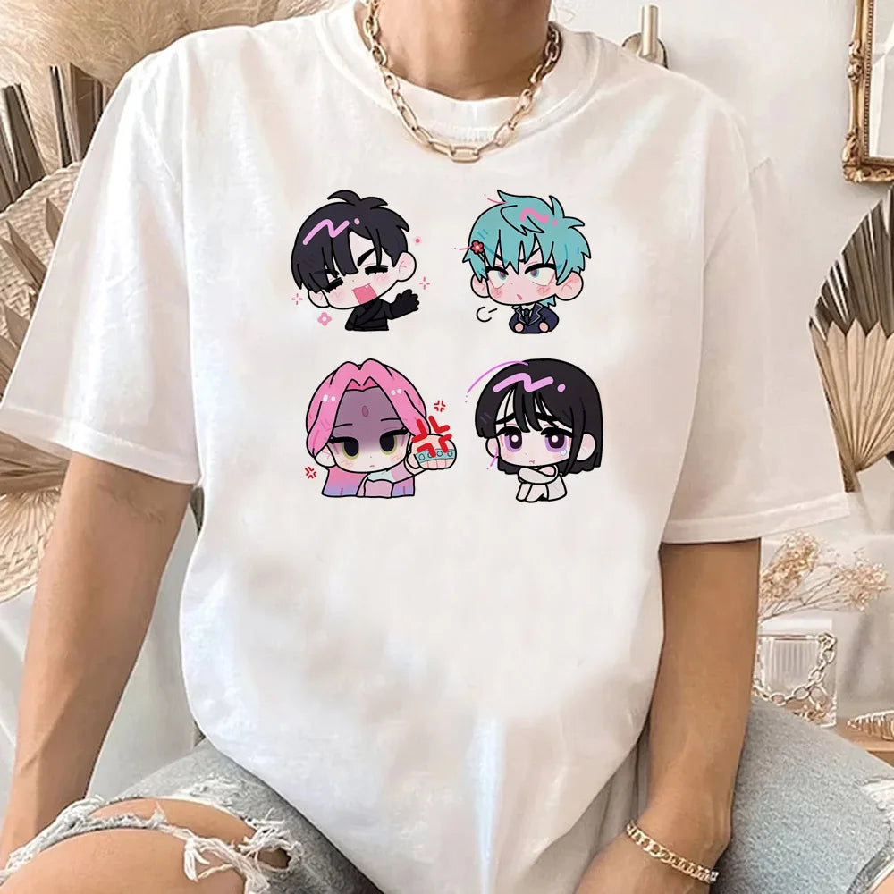 Alien Stage T Shirt Women Kawaii Cartoon Streetwear Y2k Harajuku Anime Japanese Manga T-shirt