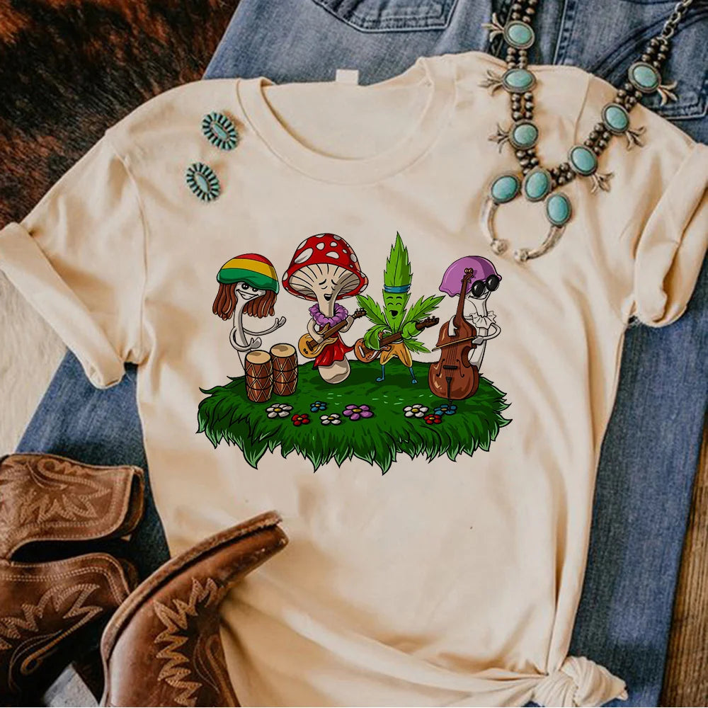 Magic Mushrooms Alien Psychedelic Shirt