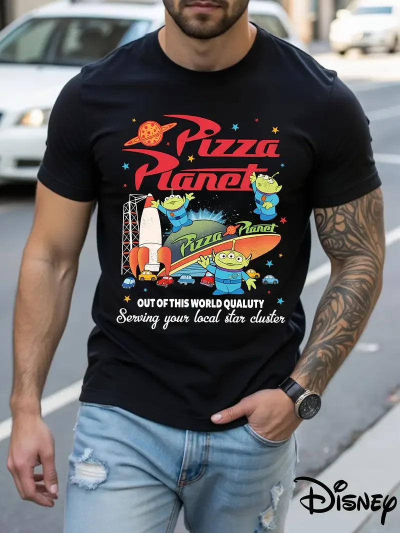 Disney Toy Story T-Shirt Cool Cars Pizza Planet Aliens Streetwear