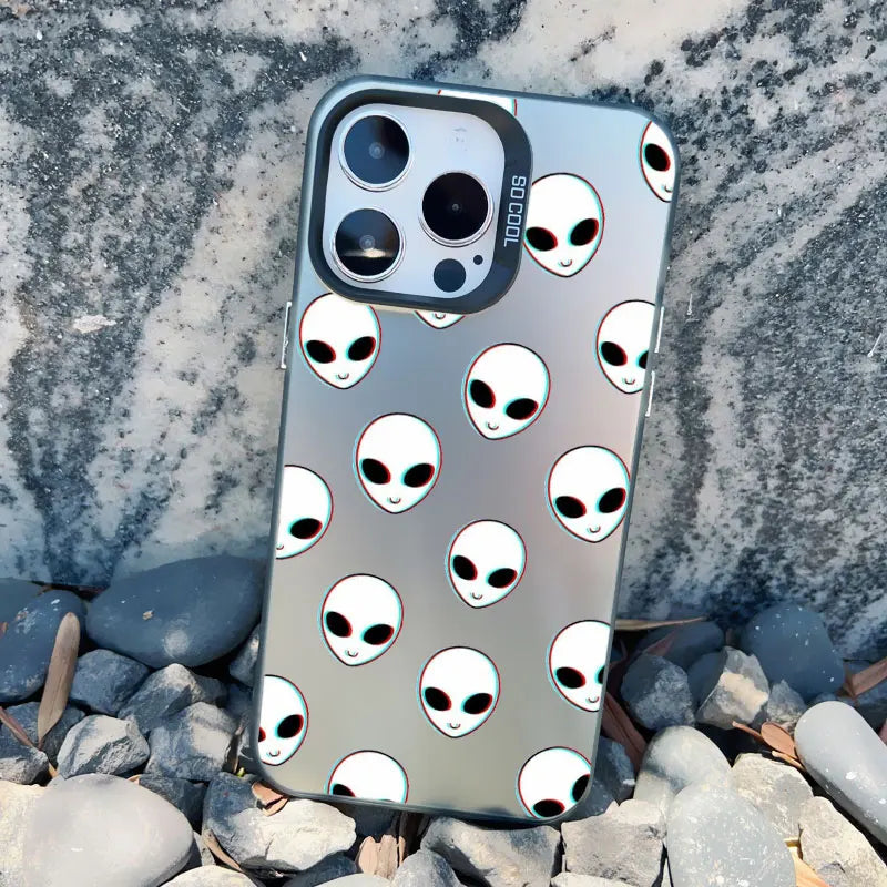 Funny Cartoon Alien Laser Phone Case for iPhones