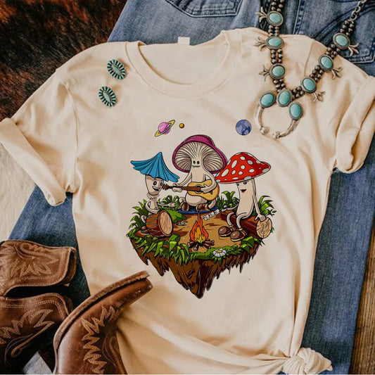 Magic Mushrooms Alien Psychedelic Shirt