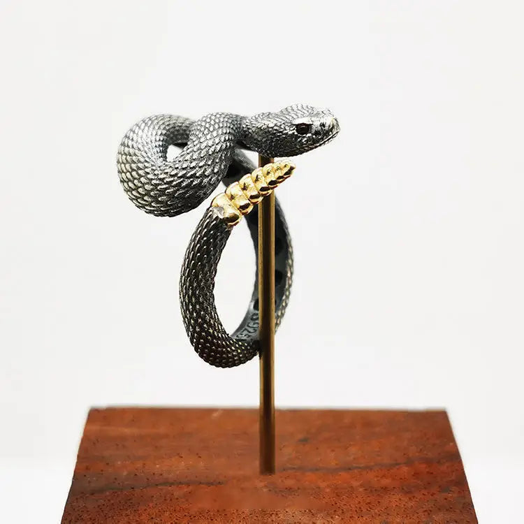 Vintage Snake Ring Adjustable Opening