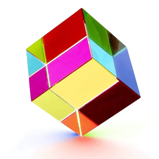 1pcs Science Magic Prism Cube 20mm Hexahedral Crystal Magic