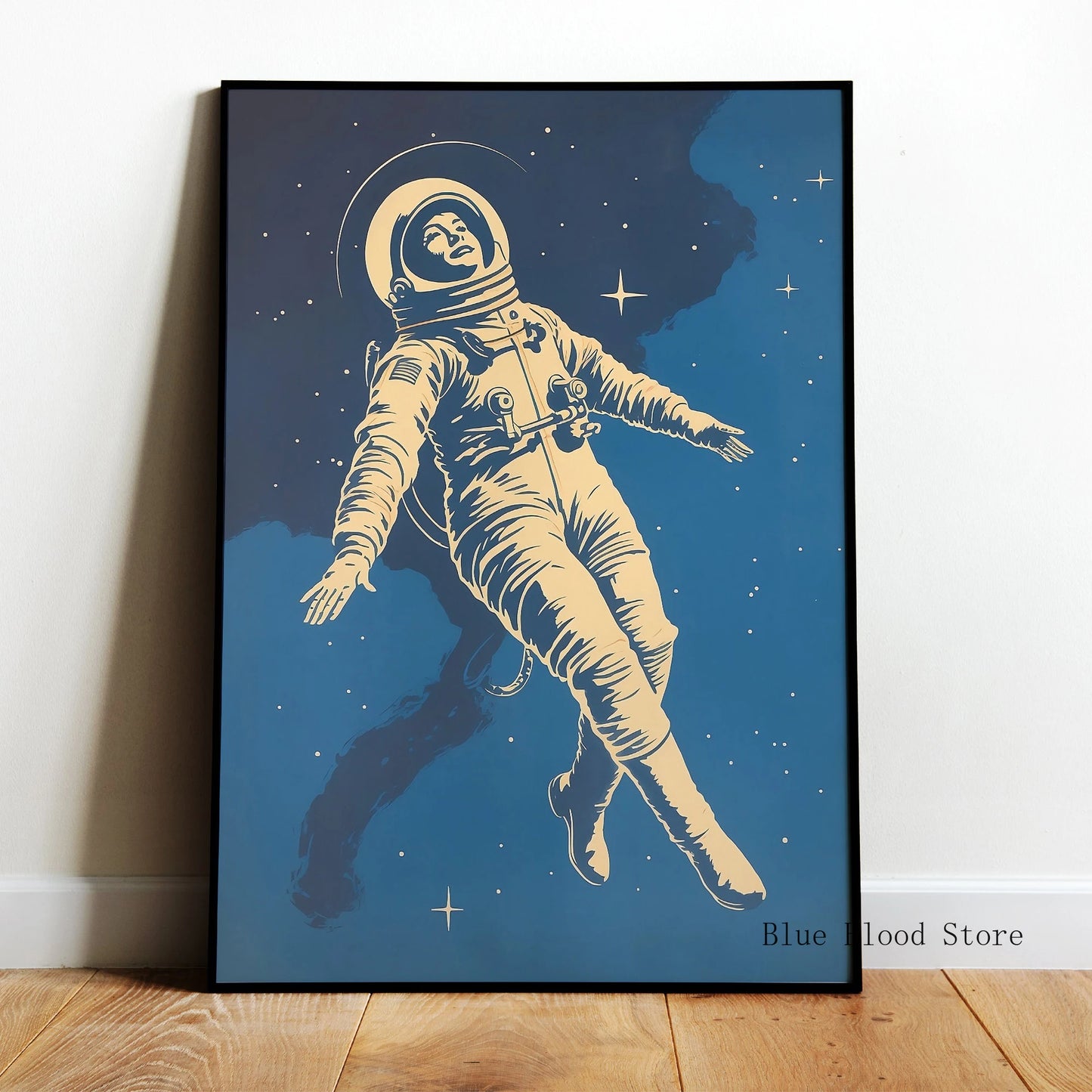 Aliens Vintage Sci Fi Poster 50s