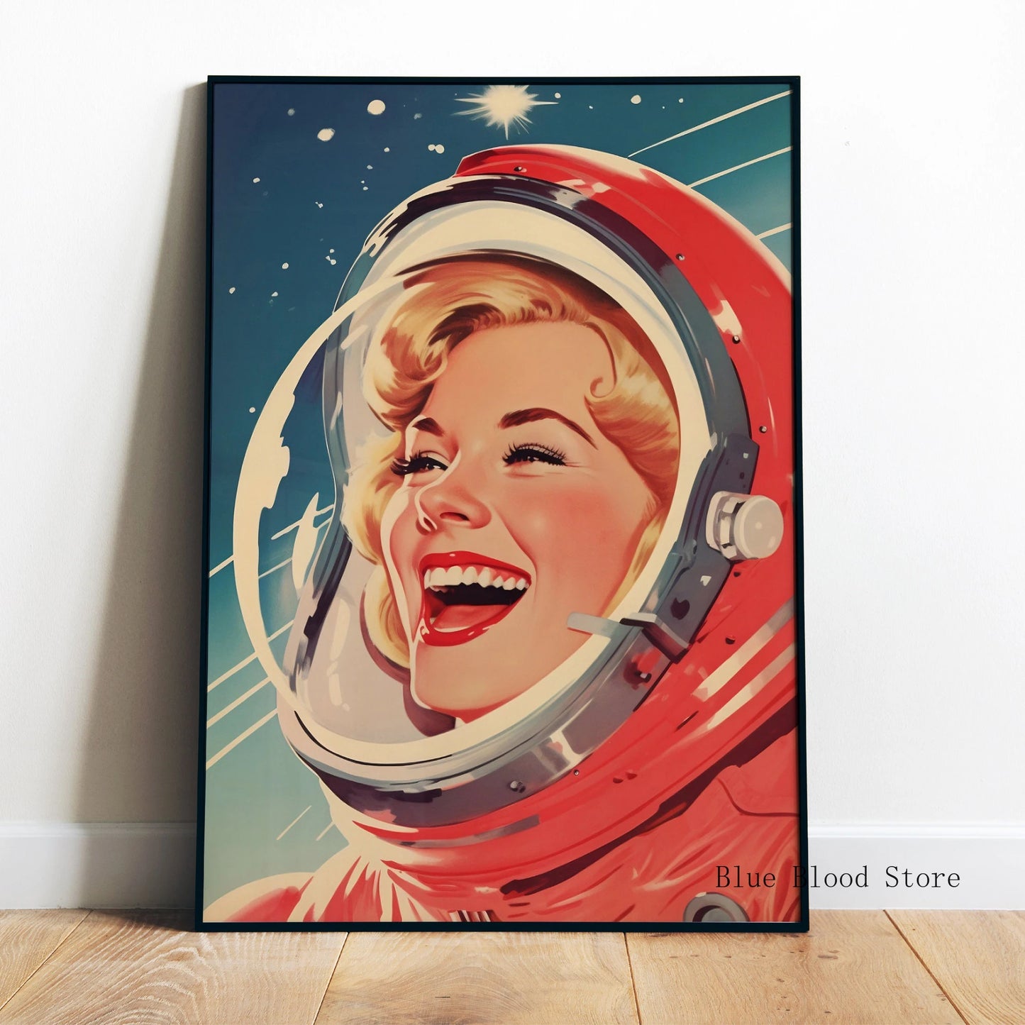 Aliens Vintage Sci Fi Poster 50s