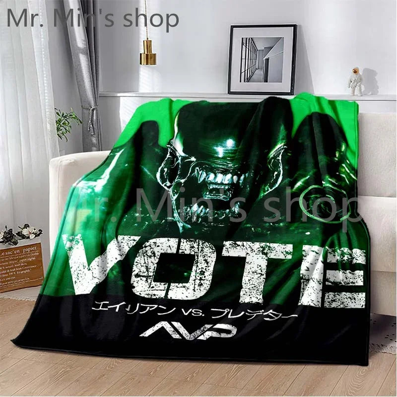 Boy Girl's Bedroom Multifunction Blankets Alien Vs. Predator