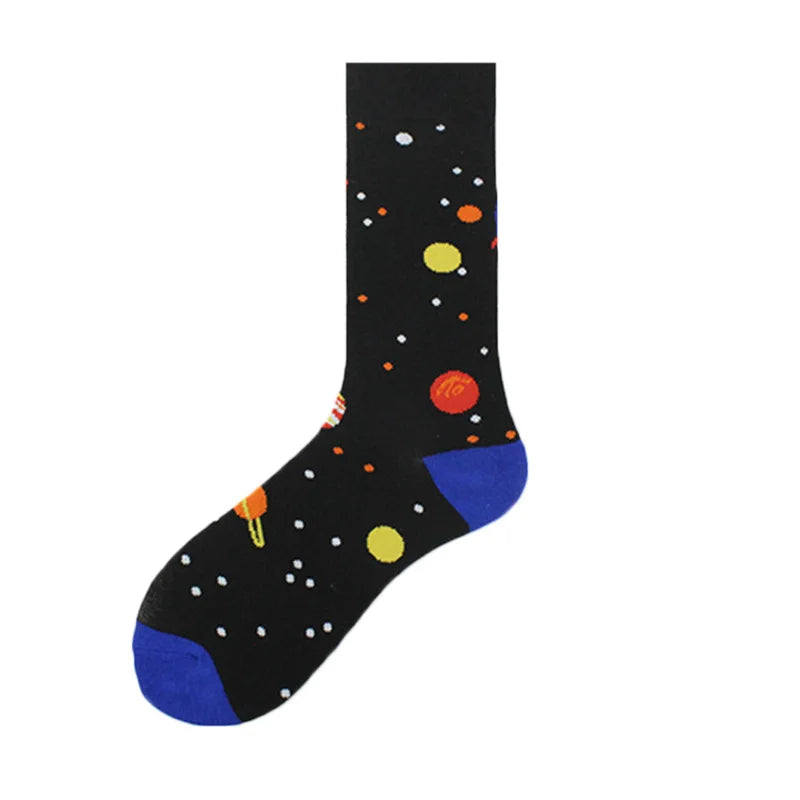 Painting Style Astronaut Men's Socks