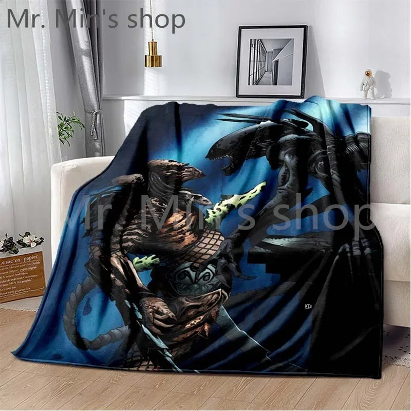 Boy Girl's Bedroom Multifunction Blankets Alien Vs. Predator
