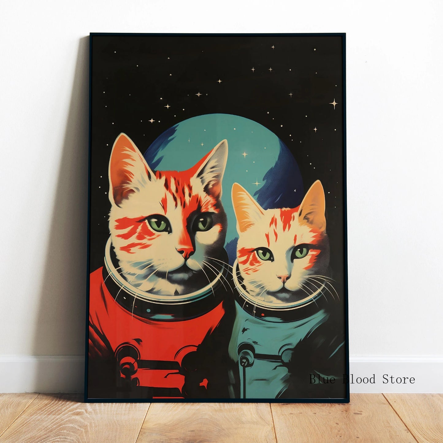 Aliens Vintage Sci Fi Poster 50s