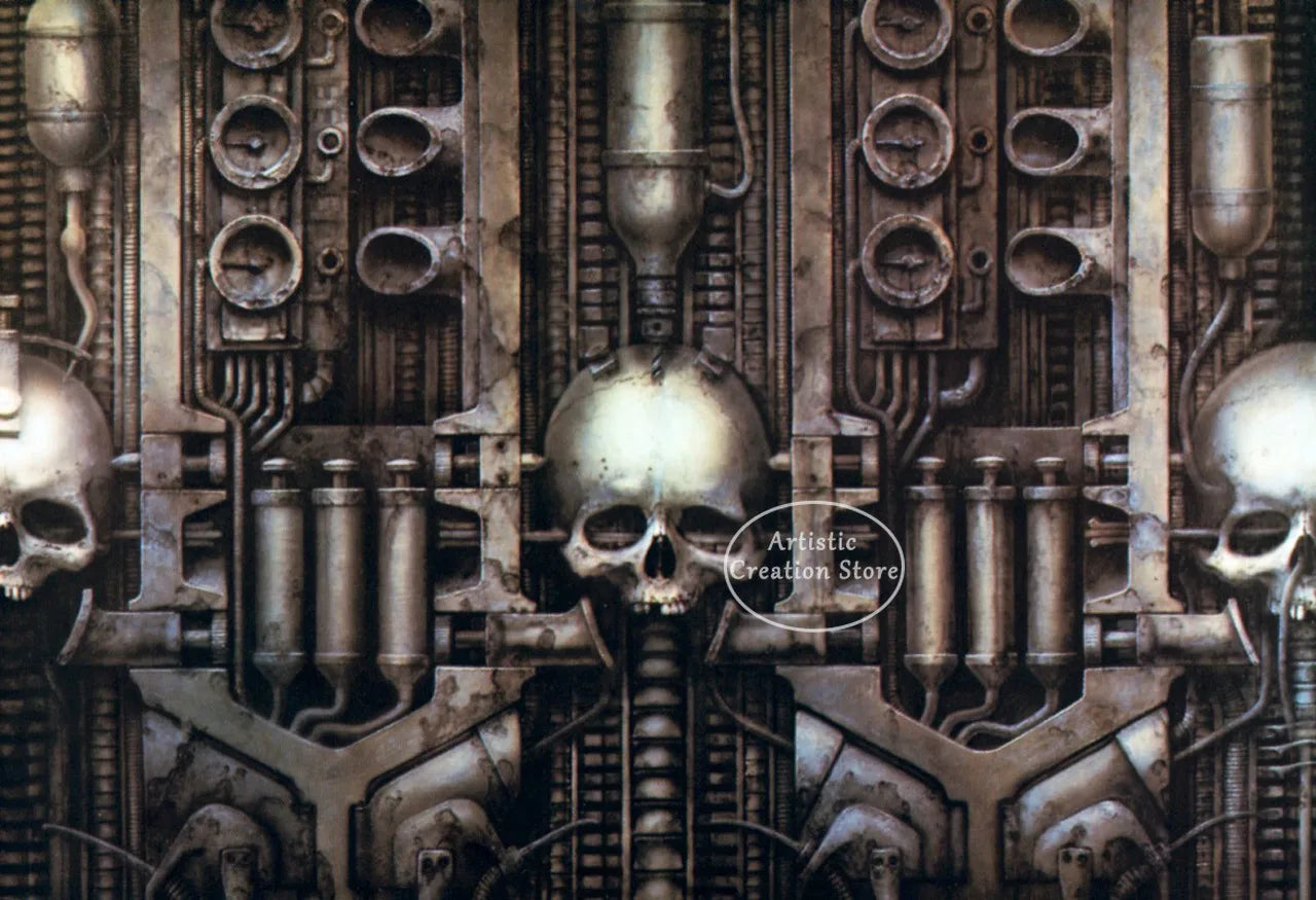 Hr Giger Li Ii Abstract Alien Retro Thriller Poster Wall
