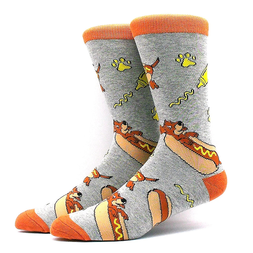 Cotton Happy Funny Socks Men Alien Planet