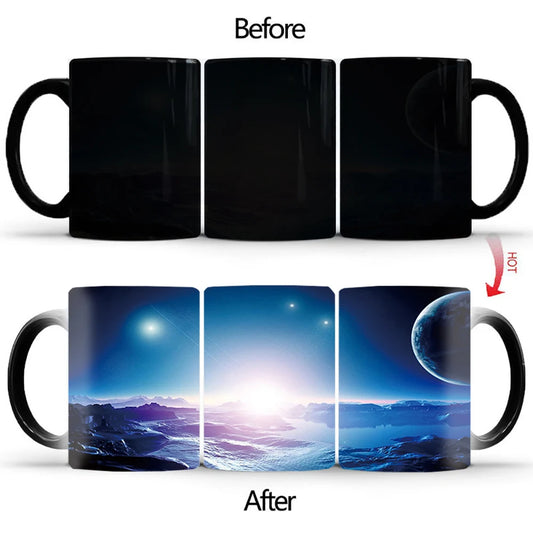New Space Planet Heat Sensitive Mug Anime