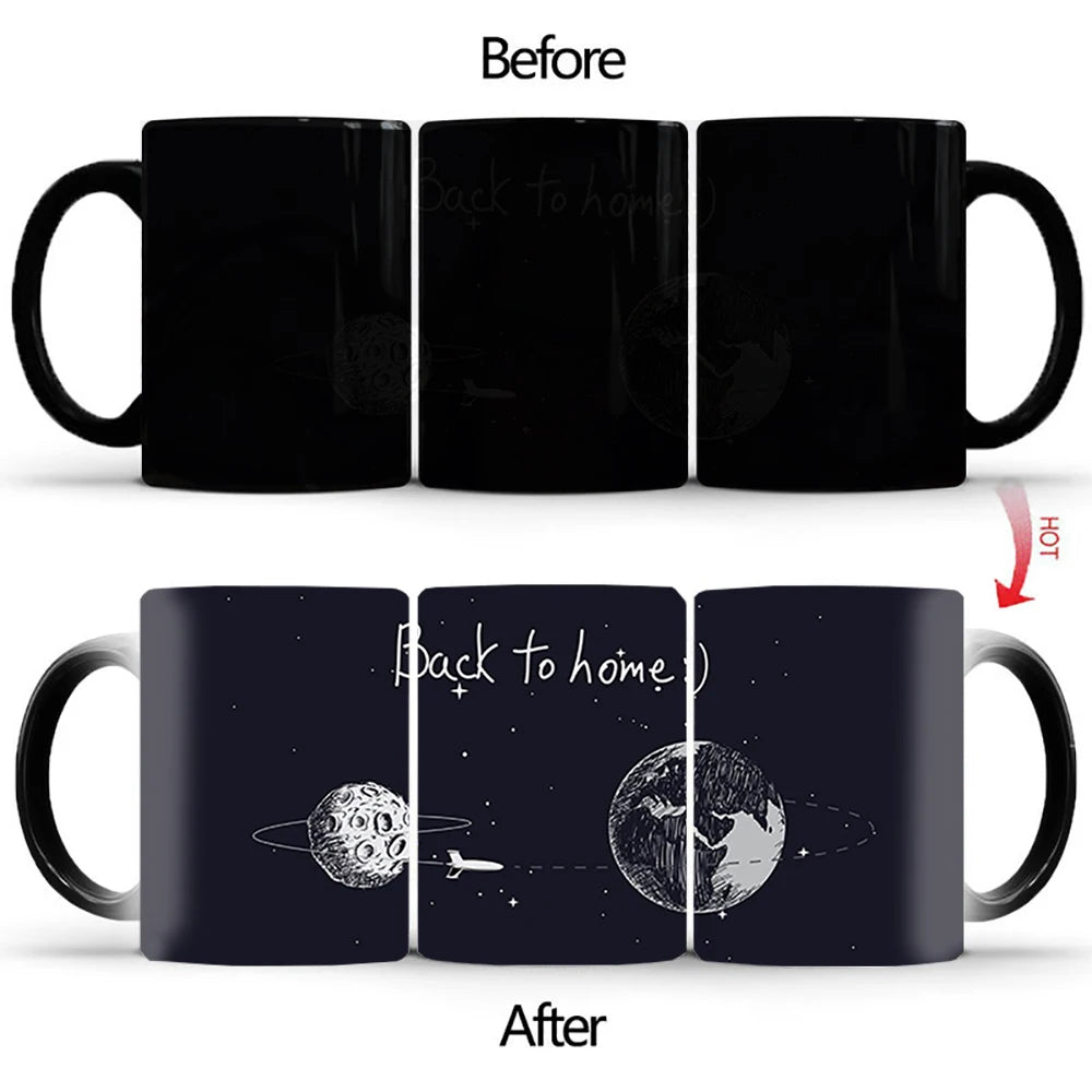 New Space Planet Heat Sensitive Mug Anime