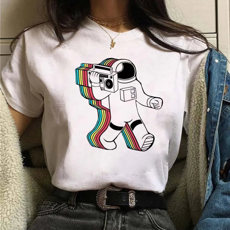 Harajuku Funny Aesthetic T-shirt Women
