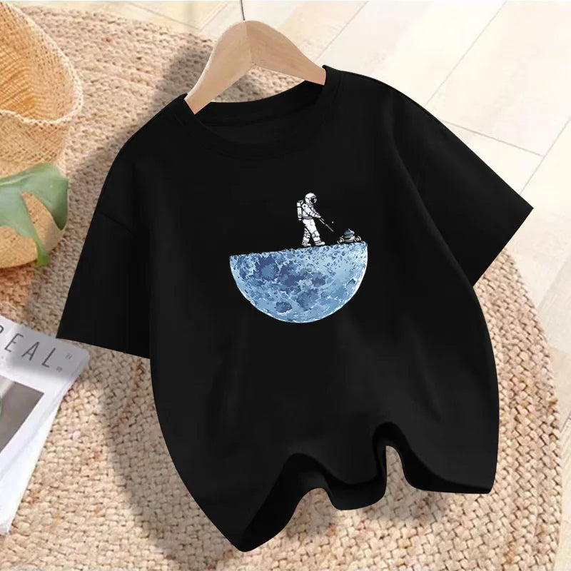Kids Explore Space Astronaut Prints T-Shirt Boys