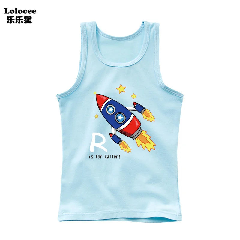 Funny Astronaut Graphic Print Tees O-Neck