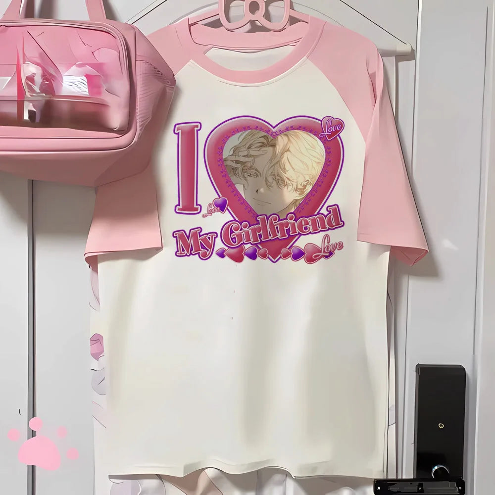 Alien Stage T Shirt Women Kawaii Cartoon Streetwear Y2k Harajuku Anime Japanese Manga T-shirt