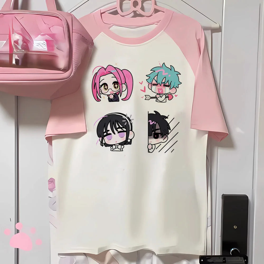 Alien Stage T Shirt Women Kawaii Cartoon Streetwear Y2k Harajuku Anime Japanese Manga T-shirt