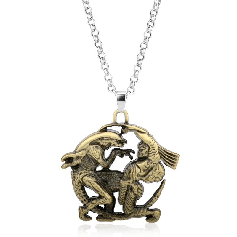 Movie Alien Necklace Predator AVP Alien Queen Pendant