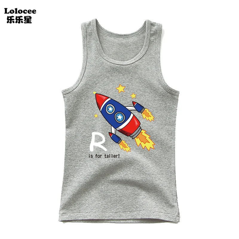 Funny Astronaut Graphic Print Tees O-Neck