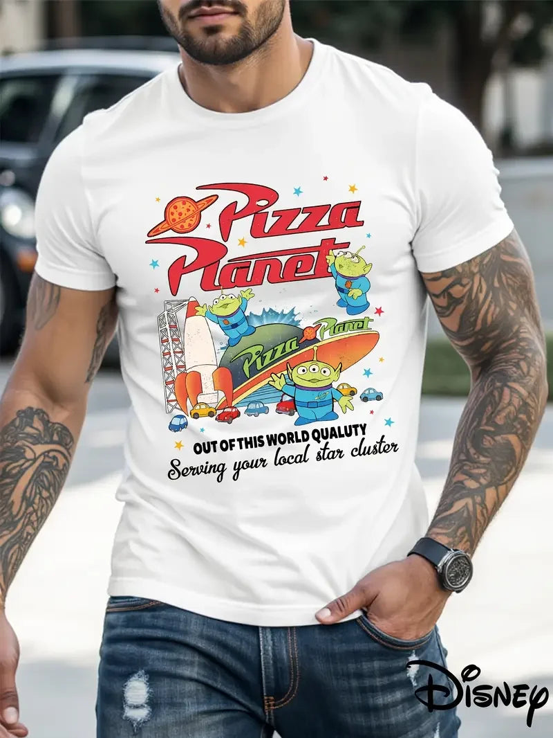 Disney Toy Story T-Shirt Cool Cars Pizza Planet Aliens Streetwear