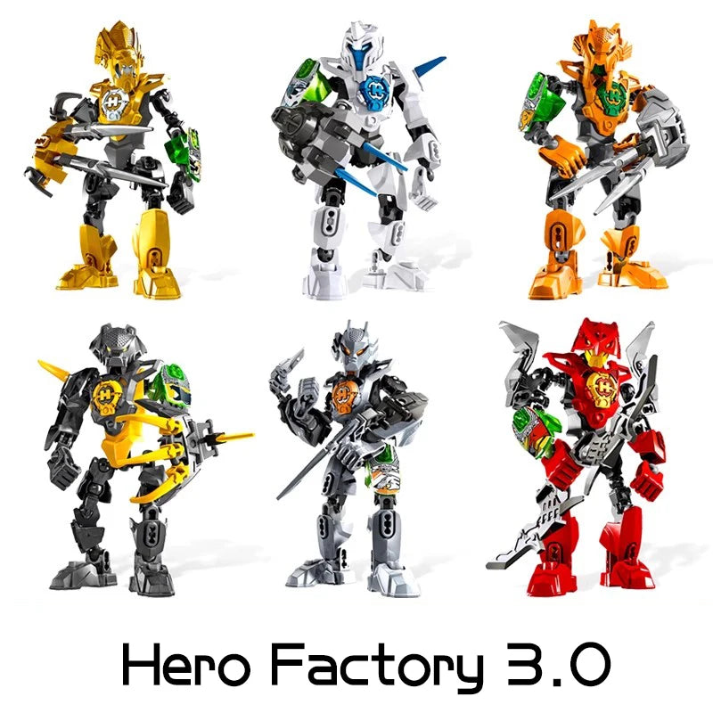 Hero Factory Star Warrior Bionicle Building Blocks