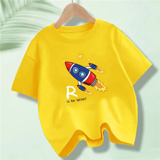 Kids Explore Space Astronaut Prints T-Shirt Boys