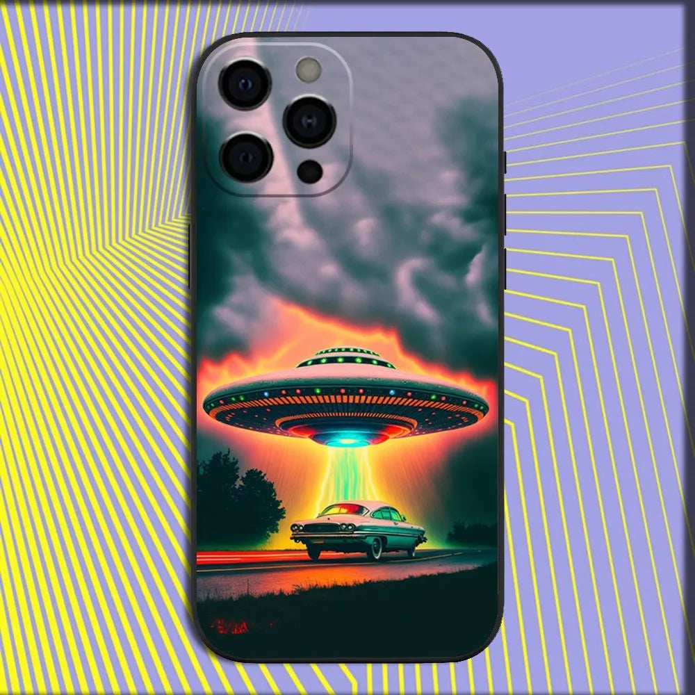 UFO Alien Thing Phone Case For iPhones