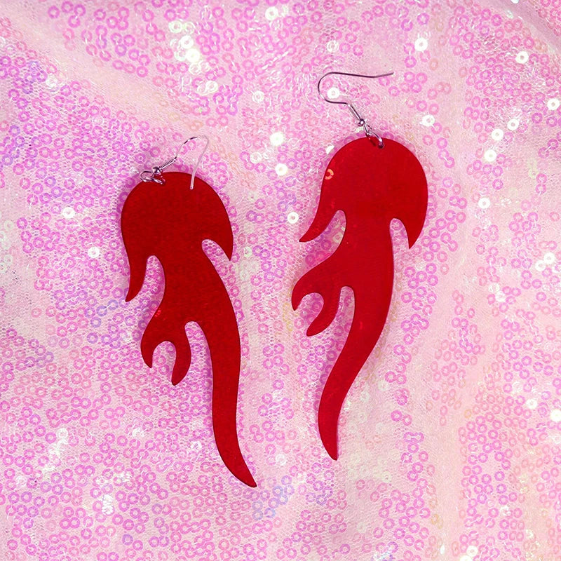 Y2k Earrings For Women Hip Hop Pink Cute Alien Set