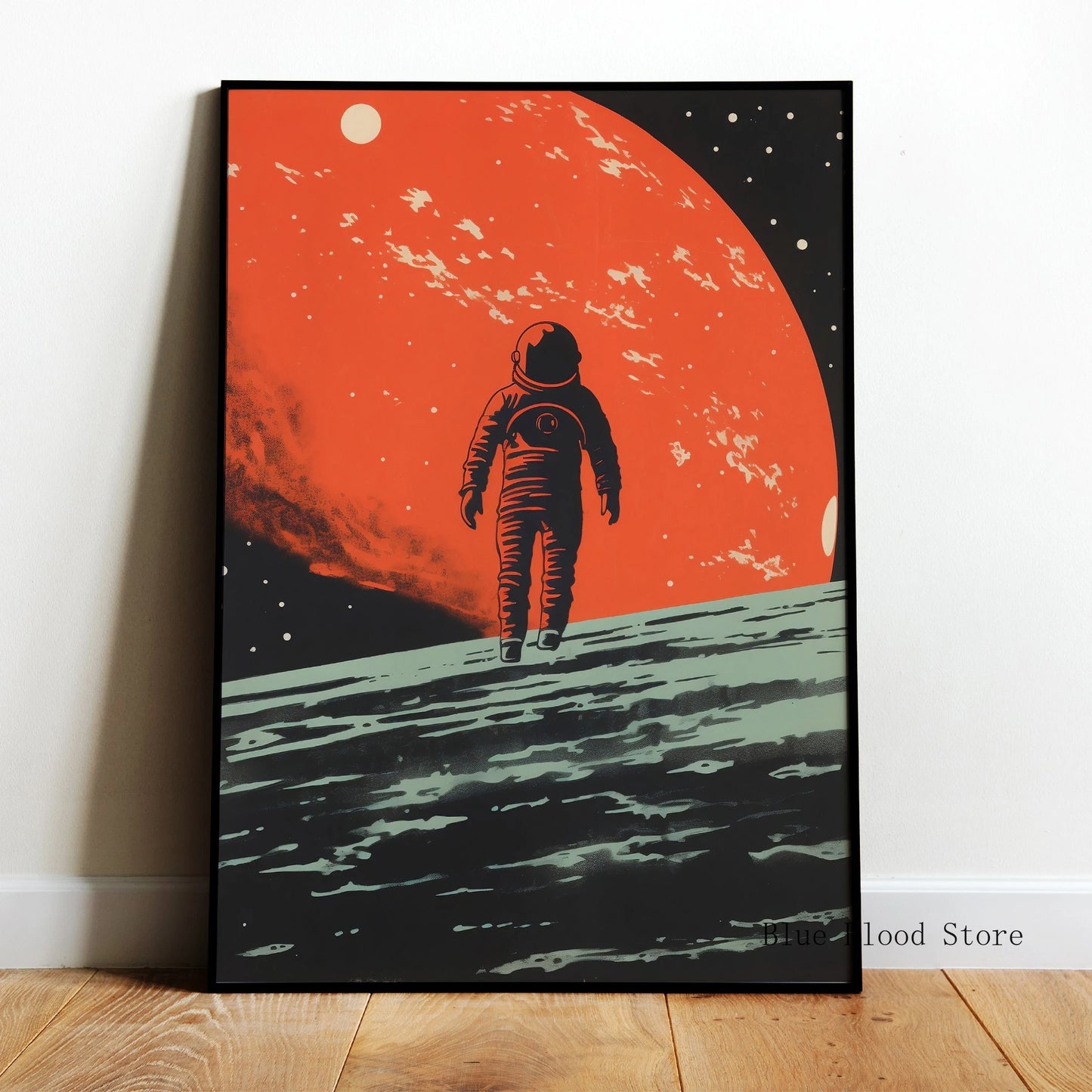 Aliens Vintage Sci Fi Poster 50s
