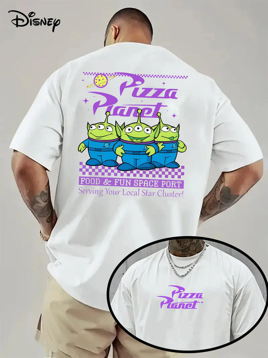 Men's Disney Toy Story Planet Pizza T-Shirt