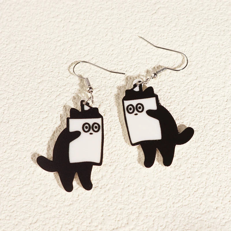 Alien Earrings For Women Girls Hip Hop Cute
