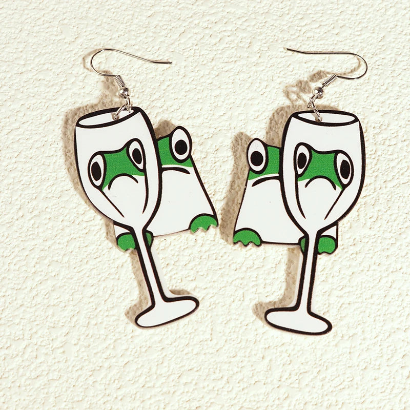 Alien Earrings For Women Girls Hip Hop Cute