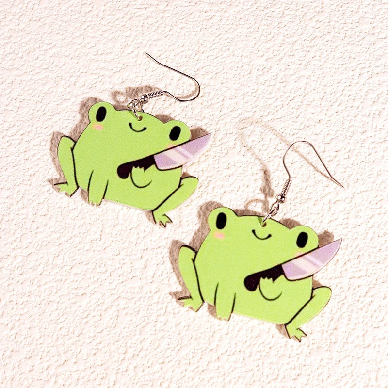 Alien Earrings For Women Girls Hip Hop Cute