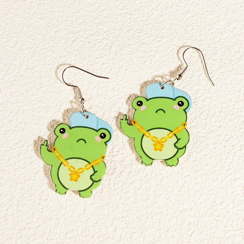 Alien Earrings For Women Girls Hip Hop Cute
