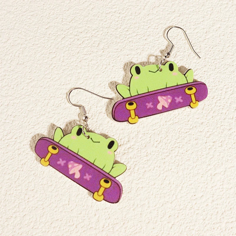 Alien Earrings For Women Girls Hip Hop Cute
