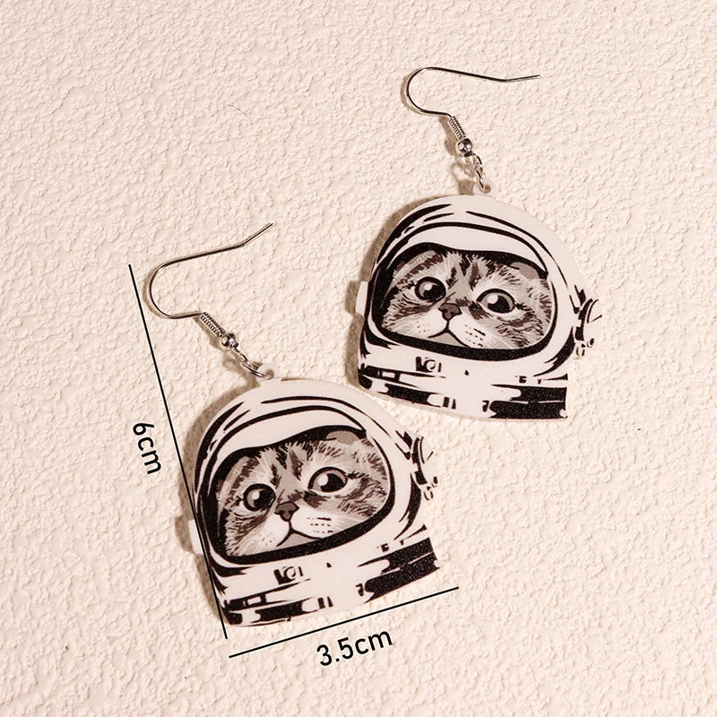 Alien Earrings For Women Girls Hip Hop Cute