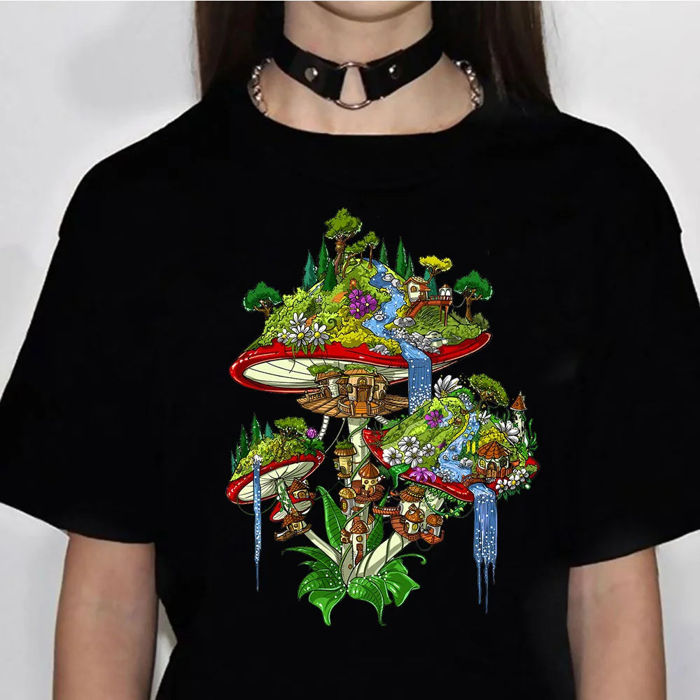 Magic Mushrooms Alien Psychedelic Shirt