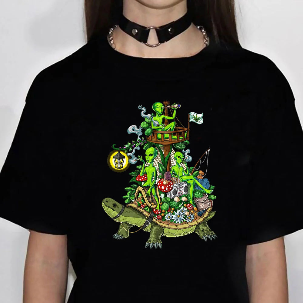 Magic Mushrooms Alien Psychedelic Shirt