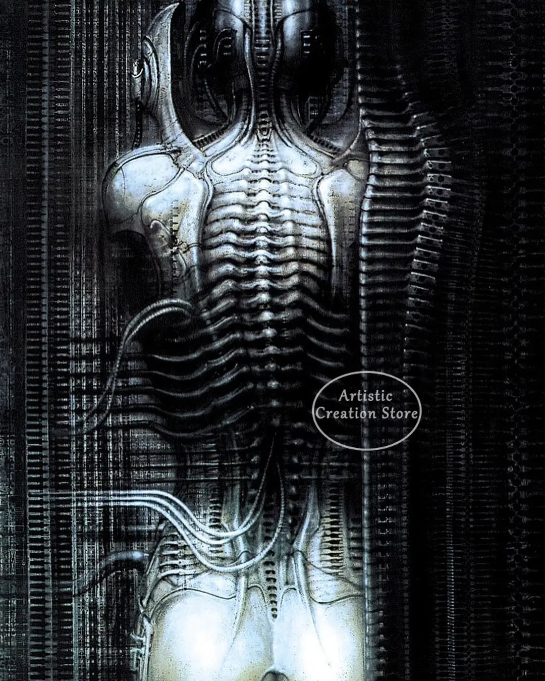 Hr Giger Li Ii Abstract Alien Retro Thriller Poster Wall