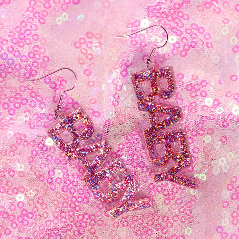 Y2k Earrings For Women Hip Hop Pink Cute Alien Set