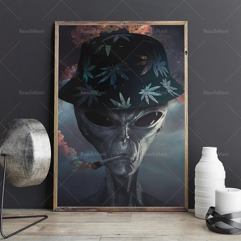 UFO Poster/UFO Alien Poster/Alien Scream Poster