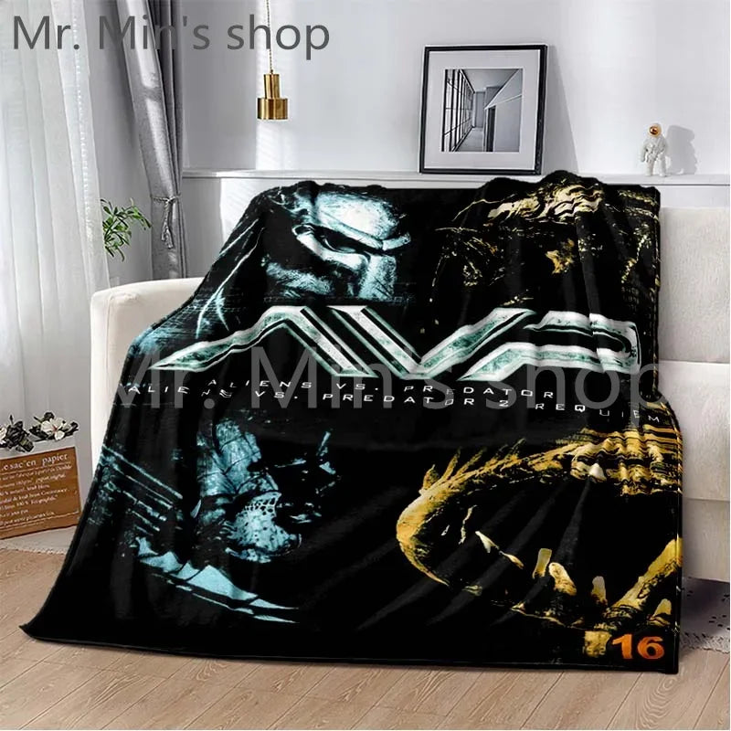 Boy Girl's Bedroom Multifunction Blankets Alien Vs. Predator