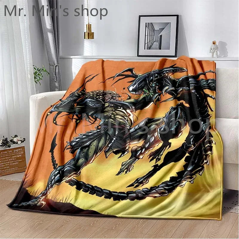 Boy Girl's Bedroom Multifunction Blankets Alien Vs. Predator