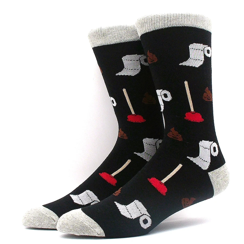 Cotton Happy Funny Socks Men Alien Planet